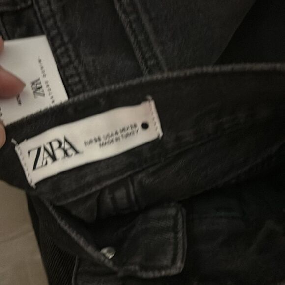 ZARA | Black | ZW THE STRAIGHT FULL LENGTH JEANS - Picture 10 of 10